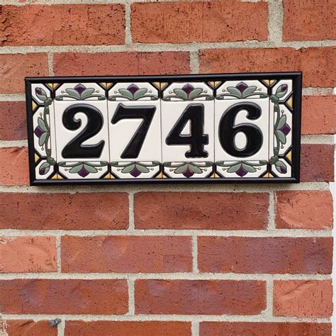 Metal Frame for Tile House Numbers 